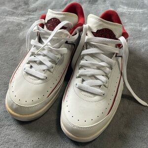 Red and white Jordan Shoes retro